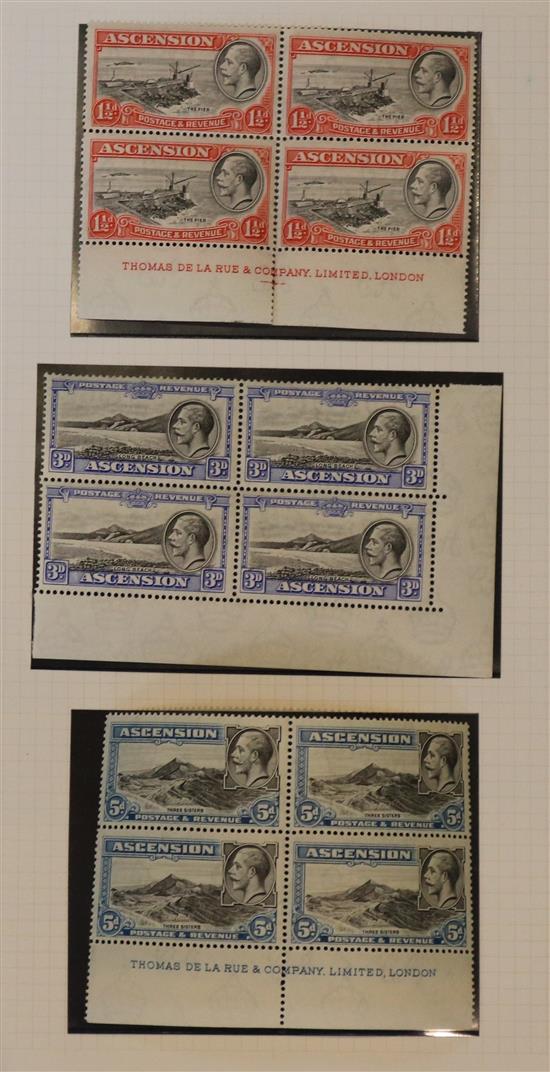 1922-61 collection of Ascension Island stamps